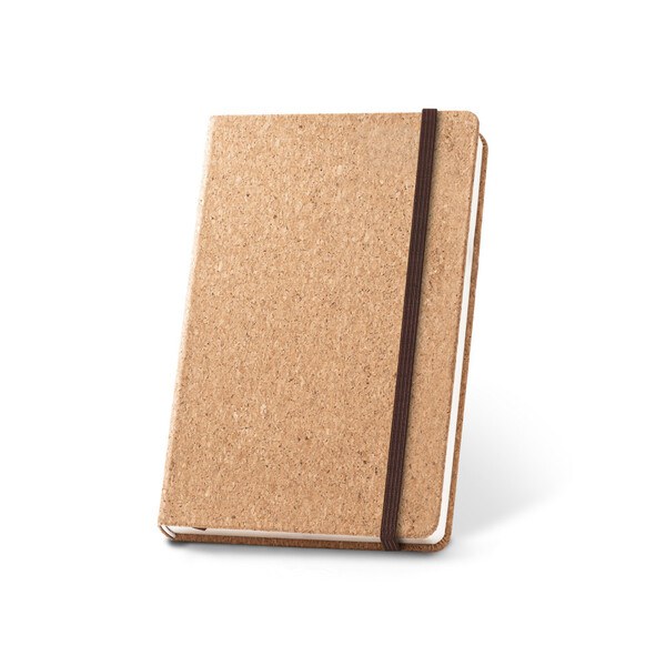 A5 cork notebook with plain pages in FSC™ certified material and other controlled materials - Egotier 93807