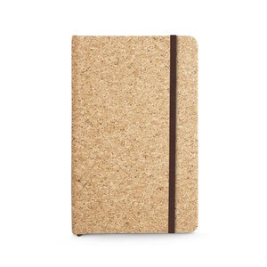 Pocket cork notebook with plain pages, in FSC™ certified material and other controlled materials - Egotier 93808