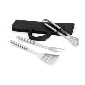Barbecue set with 3 stainless steel pieces - Egotier 93998