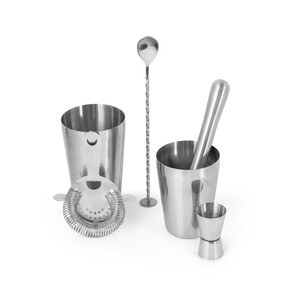 6-piece stainless steel cocktail set - Egotier 94043