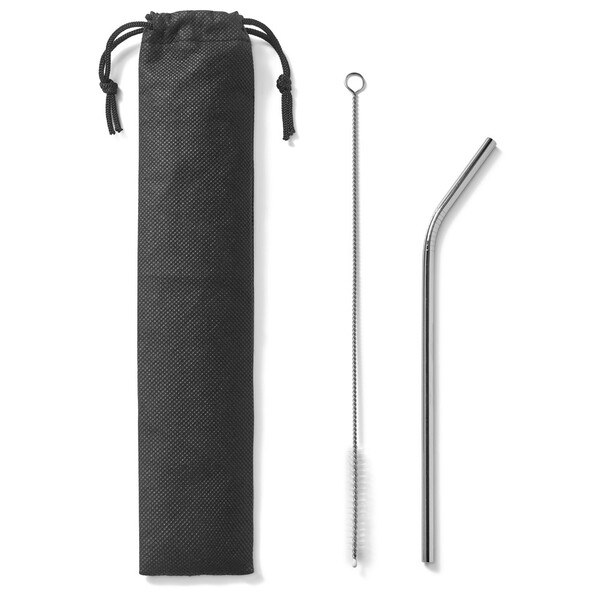 Reusable stainless steel straw - Egotier 94097