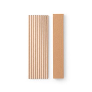 Set of 10 kraft paper straws - Egotier 94098
