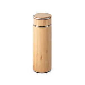Bamboo and stainless steel thermos 440 mL - Egotier 94239