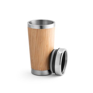 Bamboo and stainless steel travel cup 500 mL - Egotier 94241