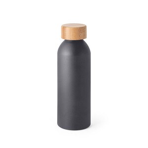 Aluminium bottle with bamboo lid 550 mL - Egotier 94250