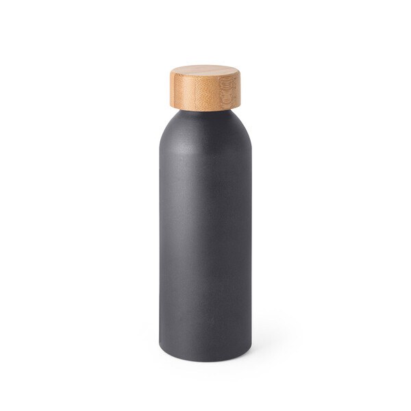 Aluminium bottle with bamboo lid 550 mL - Egotier 94250