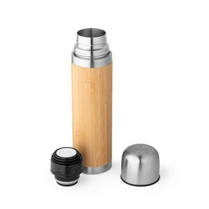 Bamboo and stainless steel thermos 450 mL - Egotier 94254