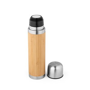 Bamboo and stainless steel thermos 450 mL - Egotier 94254