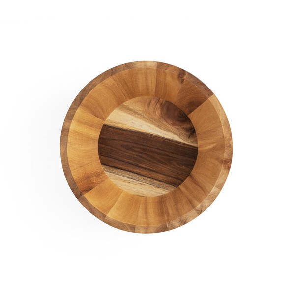Round acacia wood salad bowl - Egotier 94290