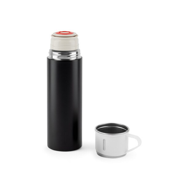 Double-walled stainless steel bottle (90% recycled) with matte finish 490 mL - Egotier 94348