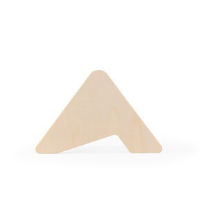 Plywood stand with 6 cork coasters - Egotier 94368