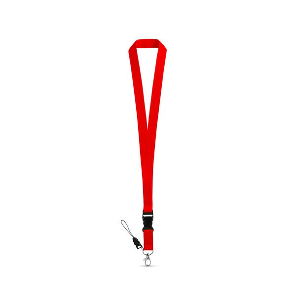 Polyester lanyard with metal carabiner - Egotier 94401