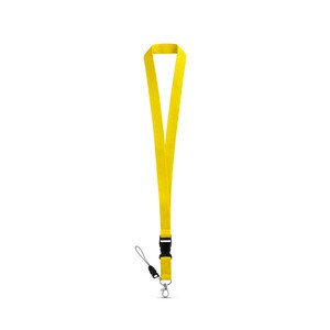 Polyester lanyard with metal carabiner - Egotier 94401