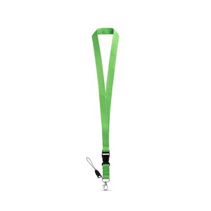 Polyester lanyard with metal carabiner - Egotier 94401