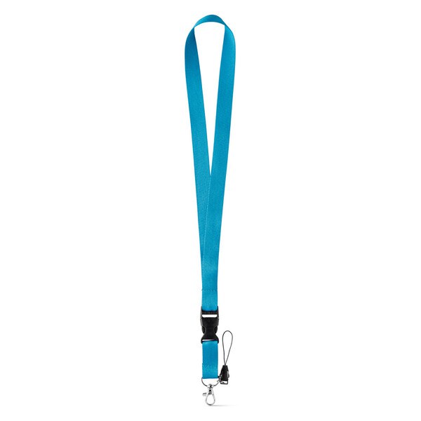 Polyester lanyard with metal carabiner - Egotier 94401