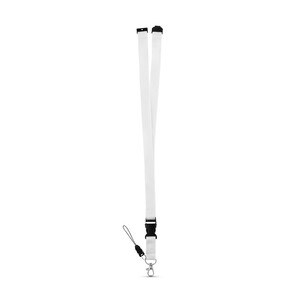 Polyester lanyard with metal carabiner - Egotier 94402