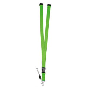 Polyester lanyard with metal carabiner - Egotier 94402