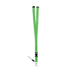 Polyester lanyard with metal carabiner - Egotier 94402