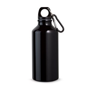 Aluminium sports bottle with carabiner 400 mL - Egotier 94601
