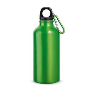Aluminium sports bottle with carabiner 400 mL - Egotier 94601