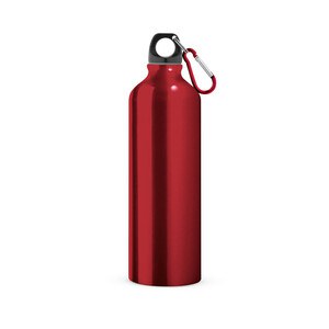 Aluminium sports bottle with carabiner 800 mL - Egotier 94688