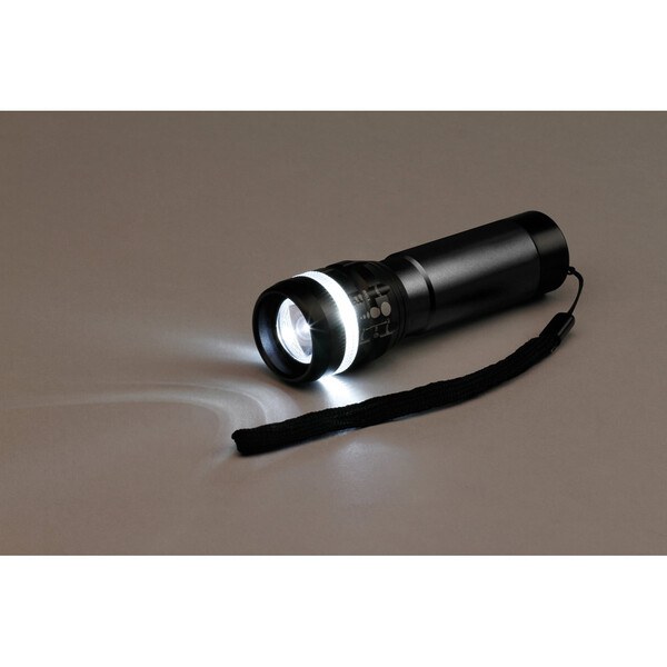 Aluminium torch with zoom function with 3 light modes - Egotier 94758