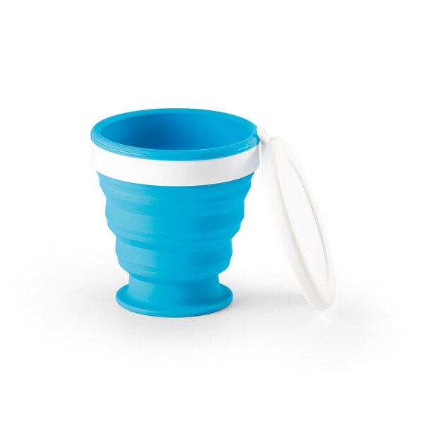 Silicone and PP folding travel cup 250 mL - Egotier 94762