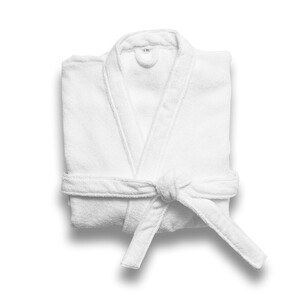 Cotton (82%) and recycled cotton (18%) bathrobe (350 g/m²) - Egotier 95053