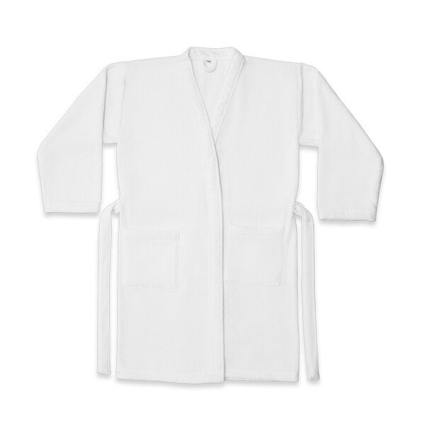 Cotton (82%) and recycled cotton (18%) bathrobe (350 g/m²) - Egotier 95053