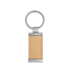 Rectangular bamboo keyring - Egotier 95070