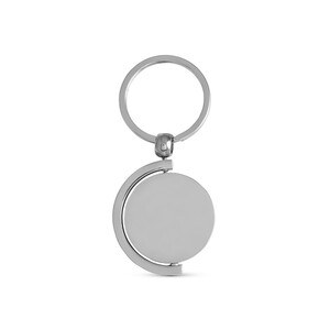 Circular bamboo keyring - Egotier 95071