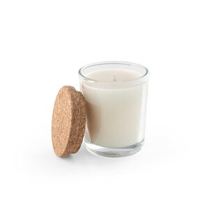 Aromatic candle in a glass holder with a cork lid 80 g - Egotier 95077