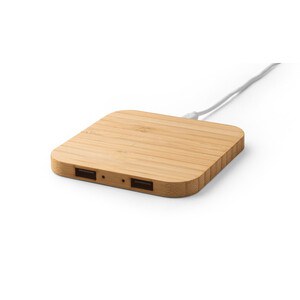Superfast 15W bamboo wireless charger - Egotier 97123