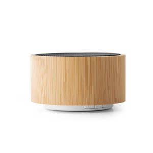 Portable 3W speaker with 2h battery life in bamboo and ABS - Egotier 97125