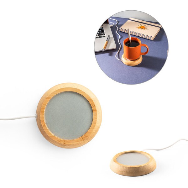 Mug warmer with bamboo body - Egotier 97178