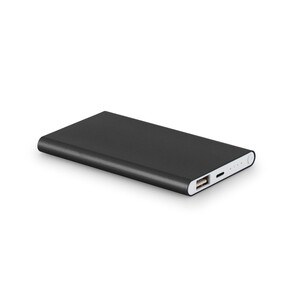 Power bank slim 4'000 mAh in recycled aluminium (100% rAL) and recycled ABS (100% rABS) - Egotier 97344