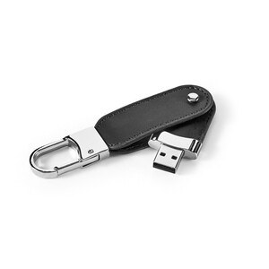 USB memory with 8GB in PU and with carabiner clip - Egotier 97438