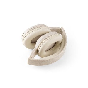 Foldable wireless headphones with 4-hour battery life in wheat straw and ABS - Egotier 97939