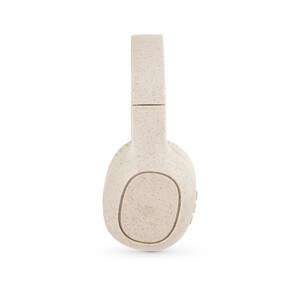 Foldable wireless headphones with 4-hour battery life in wheat straw and ABS - Egotier 97939