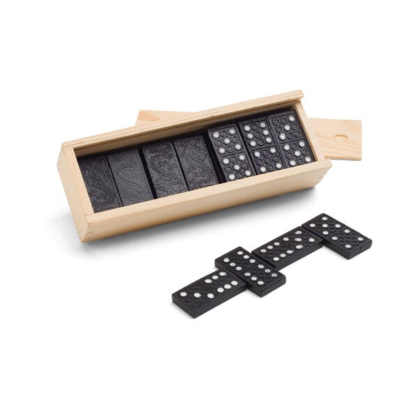 Domino game in wooden box with lid - Egotier 98004