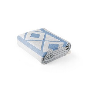 Multifunctional bath towel (350g/m²) made of light and resistant cotton (85%) and recycled cotton (15%) - Egotier 99046