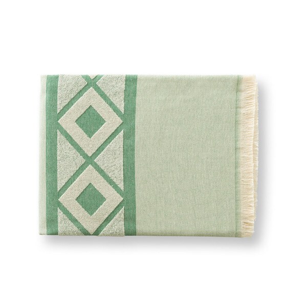 Multifunctional bath towel (350g/m²) made of light and resistant cotton (85%) and recycled cotton (15%) - Egotier 99046