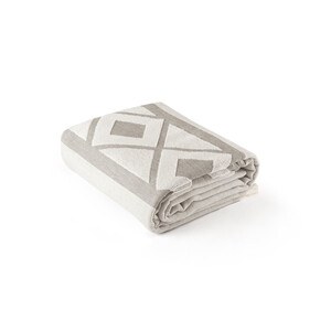 Multifunctional bath towel (350g/m²) made of light and resistant cotton (85%) and recycled cotton (15%) - Egotier 99046
