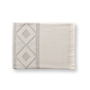 Multifunctional bath towel (350g/m²) made of light and resistant cotton (85%) and recycled cotton (15%) - Egotier 99046