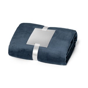 (240 g/m²) fleece blanket with ribbon wrap and personalisation card - Egotier 99075