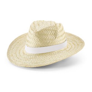 Natural straw hat with sublimated ribbon - Egotier 99085