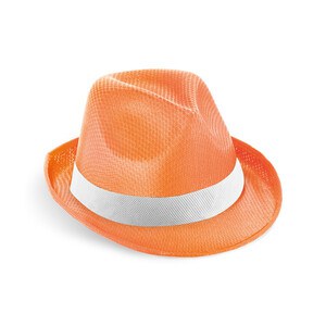 Hat in PP with white polyester ribbon - Egotier 99086