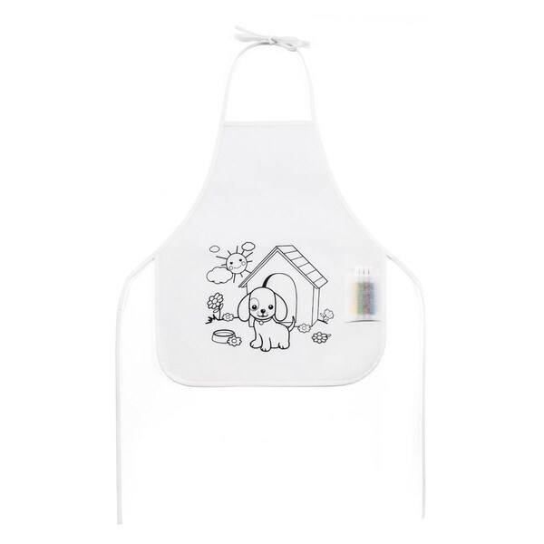 Children's apron for colouring in non-woven (80 g/m²) - Egotier 99834