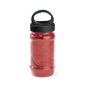 Set with a PP and PET bottle and a polyamide and polyester sports towel - Egotier 99967