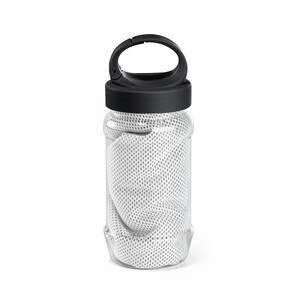 Set with a PP and PET bottle and a polyamide and polyester sports towel - Egotier 99967
